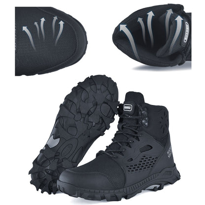 Botas de segurança SUADEX S1 Masculinas Sapatos de trabalho Biqueira de aço anti-esmagamento Sapatos de segurança de trabalho Masculino Feminino Botas antiderrapantes Tamanho EUR 37-48