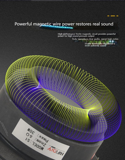 Alto-falante Tweeter Hifi S1 de 4 polegadas, Unidade de Alto-falante com diafragma de seda transparente, 6OHM 30W, Home Film, Agudos, 94/100/104/110/116/120