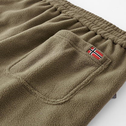 Brand Winter Wool Sweatpants Men's Thickened Double-Sided Fleece Casual Trousers Jogger Men's Outdoor Down Cotton Warm Pants