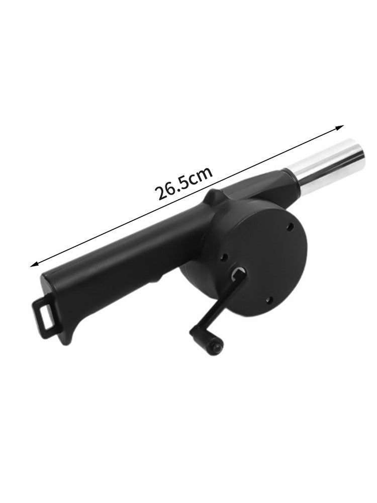 Barbecue Blower Small Manual Blower Combustion Aid Hand Cranked Hair Dryer Outdoor Barbecue Hair Dryer Barbecue Utensils