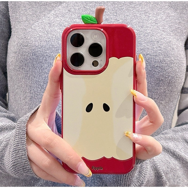 3D Apple Core Phone Case For Iphone 17/16/15/14/13 Pro Max Korean Style Anti Drop Anti Scratch Phone Case