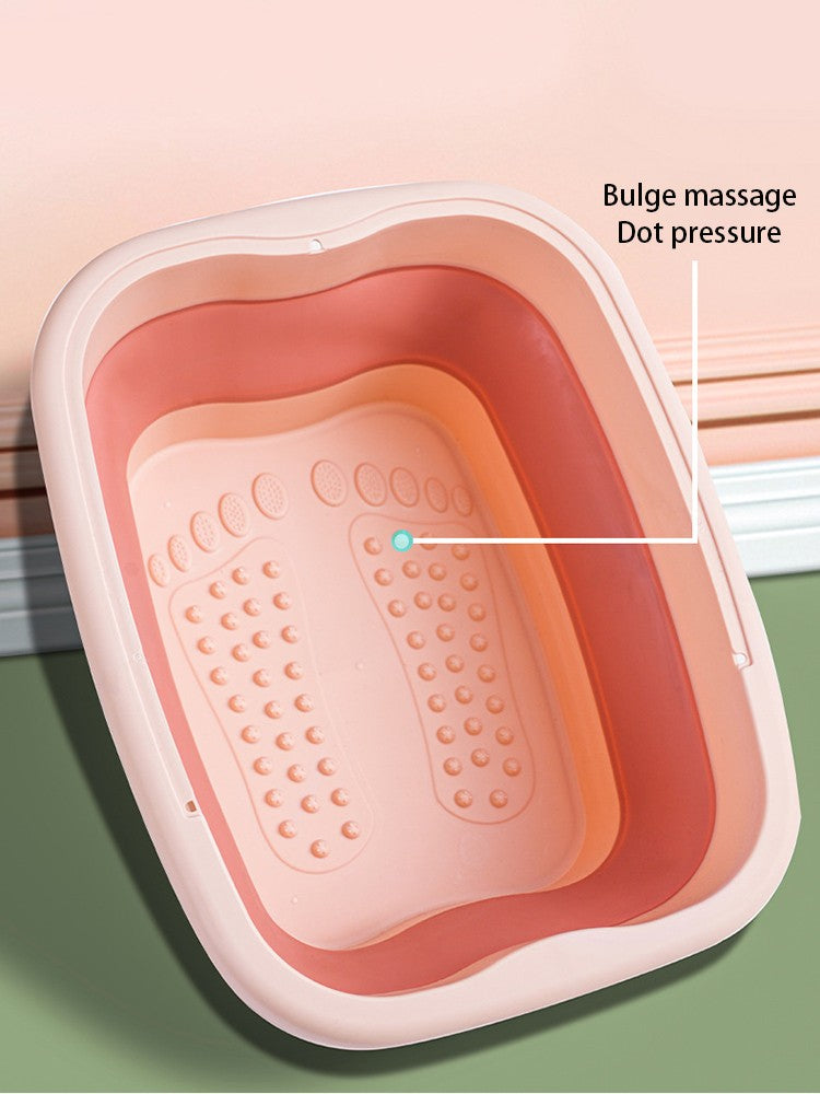 Balde de massagem para os pés dobrável, balde para imersão, bacia dobrável para spa de pés, banheira doméstica de sauna, banheira para pedicure