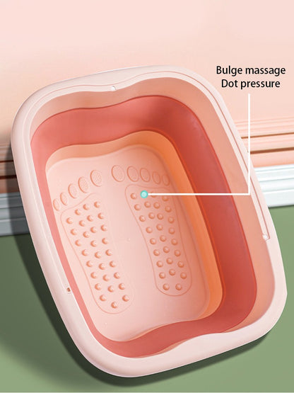 Balde de massagem para os pés dobrável, balde para imersão, bacia dobrável para spa de pés, banheira doméstica de sauna, banheira para pedicure