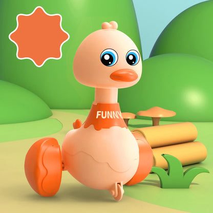 Baby Toy Cars Toddler Swing Press and Go Cute Duck Car Educational Toys for Boys Girls Pull Back Cars Toy Children Xmas Gifts
