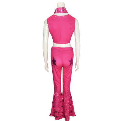 Costume De Cosplay Du Film Ken Pour Adulte, T-shirt Noir, Écharpe Rose, Ensemble Complet, Princesse, Ixde Carnaval D'Halloween