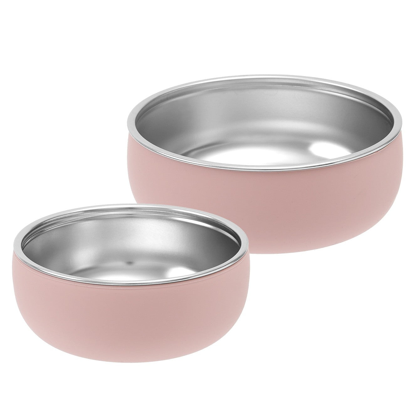 Color Kids 2PCS Stainless Steel Bowl Tableware Set For Baby Feeding Detachable Silicone Food Dish Plate BPA Free Kids Dinnerware