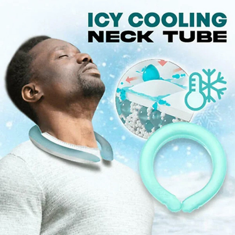 Summer Cooling Neckband Reusable Portable Outdoor Sports Icy Neck Cooler for Men Women