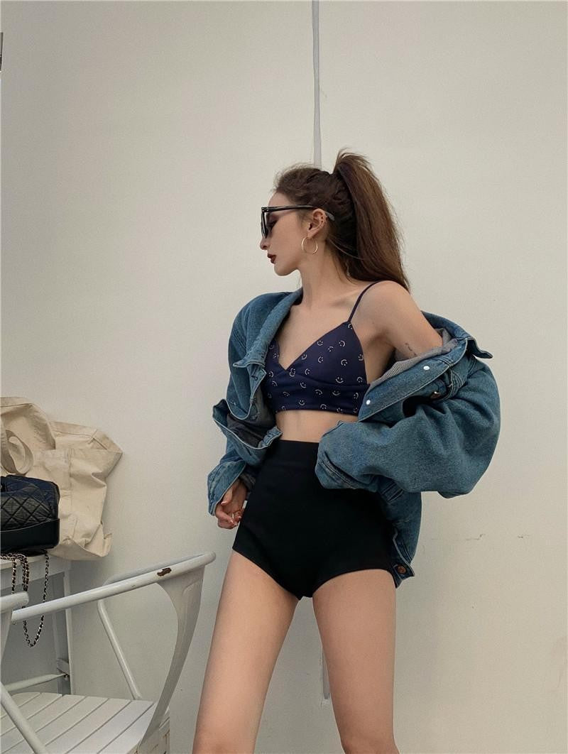Black Shorts Women Skinny High Waist 5XL Solid Summer New Hot Girl Dancing Hipster K Pop Sexy Club Streetwear Hip Hop Casual Ins