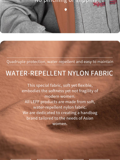 LEFF Simple Women's Crossbody Bag 2025 New Travel Casual Bag Outdoor Waterproof High Quality Shoulder Bag Uinsex Solid Colored