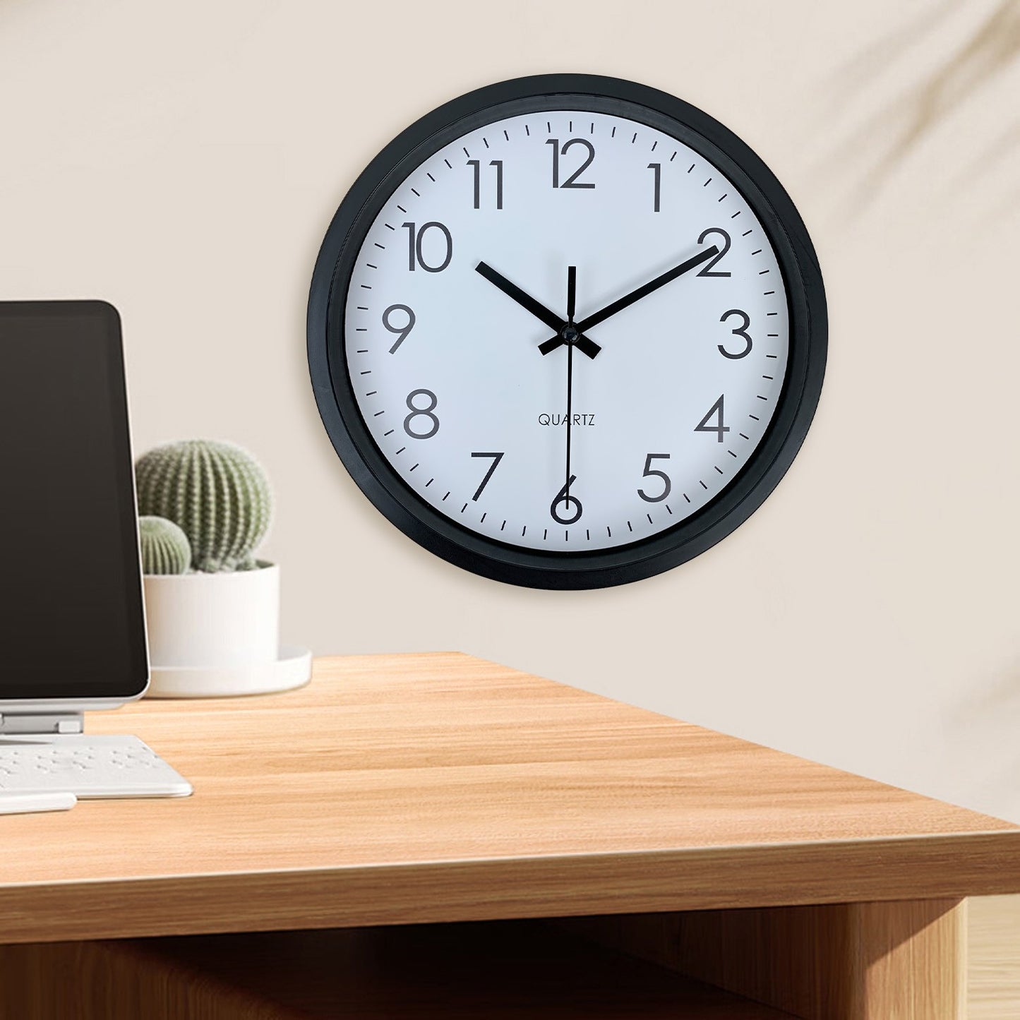 Modern simple wall clock, study, bedroom, living room, bathroom silent non-ticking wall clock, home wall decoration clock