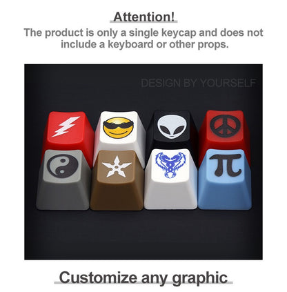 Keycap Personalizada 1pc Teclas Biohazard Umbrella PBT Metal Teclas Teclado Mecânico