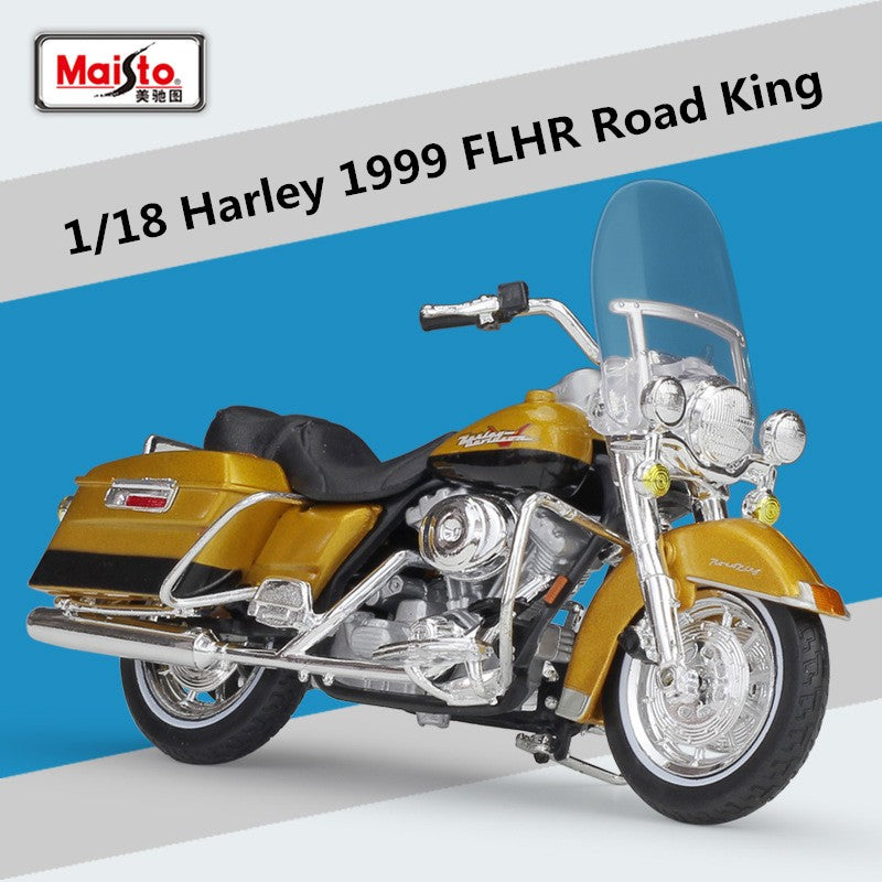 Maisto 1:18 Harley Davidson 1999 FLHR Road King Liga Clássica Modelo de Moto Simulação Metal Brinquedo Modelo de Moto Presentes para Crianças