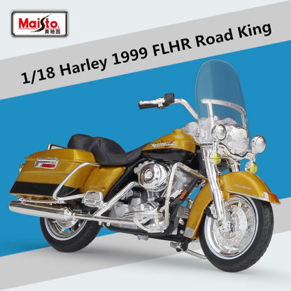 Maisto 1:18 Harley Davidson 1999 FLHR Road King Liga Clássica Modelo de Moto Simulação Metal Brinquedo Modelo de Moto Presentes para Crianças