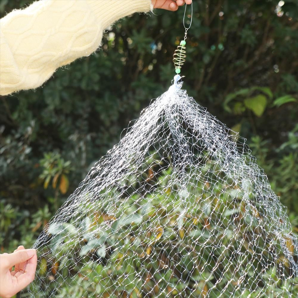 Rede de Pesca de Alta Qualidade, Fio de Alta Qualidade, Aço de Alto Carbono, Rede de Emalhar Azul Esverdeada, Contas Luminosas, Acessórios de Pesca de Cardume de Cobre