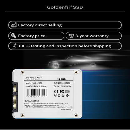 Goldenfir-Solid State Drive, SSD, Adequado para Laptops, Compatível, 64GB, 120GB?Hot Selling