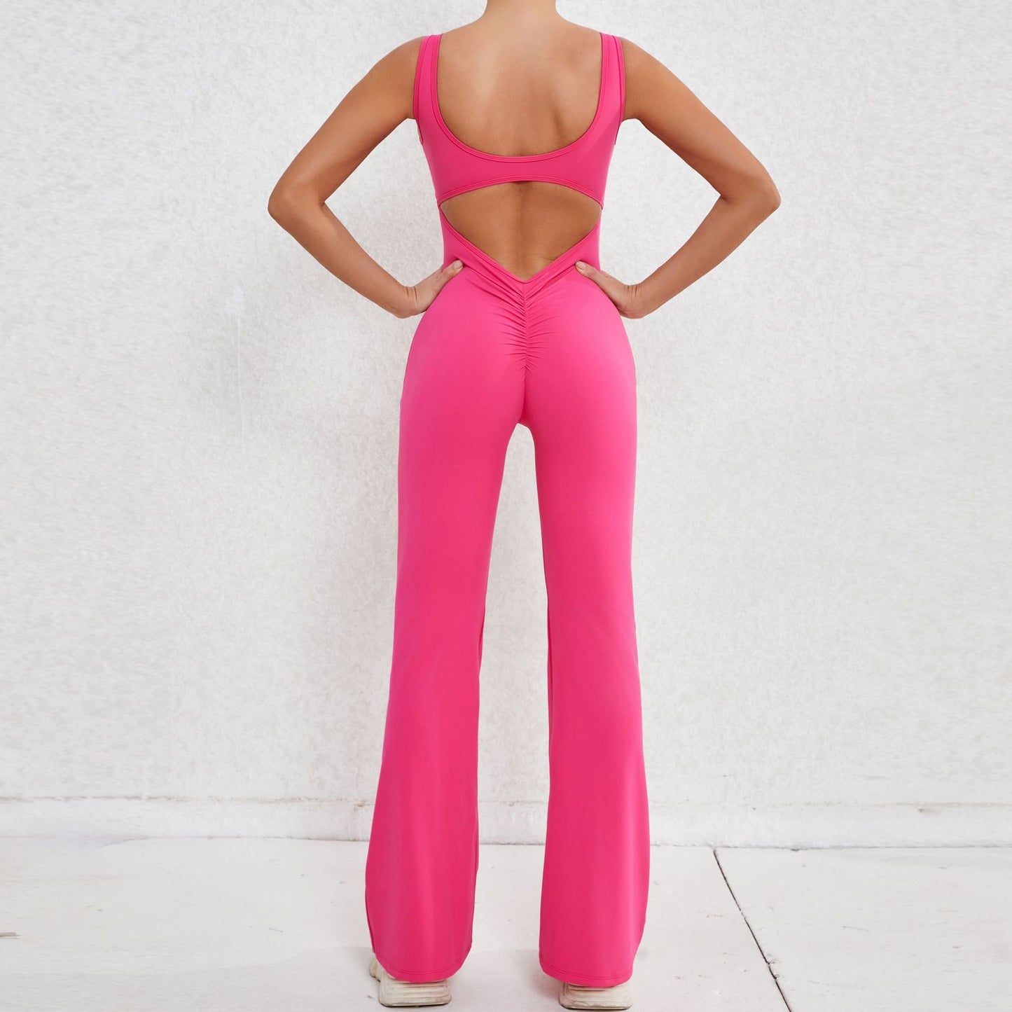 Sexy Back V Yoga Jumpsuit Women Women Sports Jumpsuit Fitness Rompers Training Yoga Suit Sportswear Stretch Workout Bodysuits