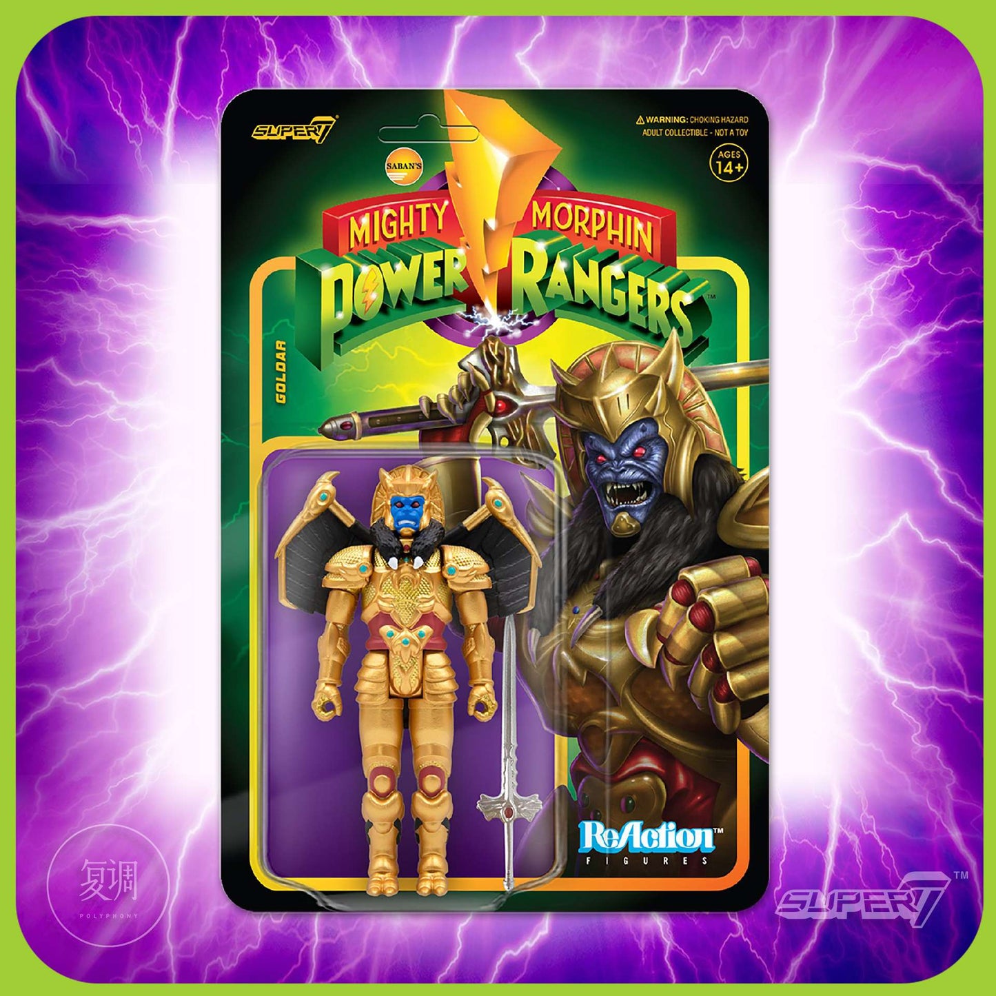 Em Estoque Super7 Mighty Morphin Power Rangers Carded Series 1 - Conjunto de Presente com Modelos Dragonzord, Red Ranger e Rita Repulsa