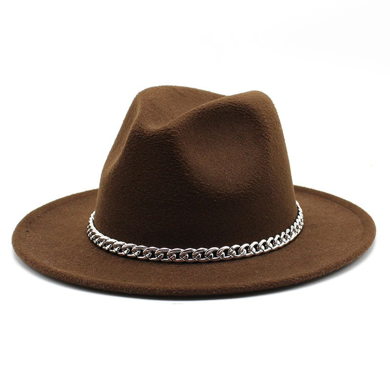 Big Size 59-61CM Fedoras Hats for Women Winter Fashion Formal Wedding Decorate Jazz Hats Men Panama Church Hat Chapeau Femme