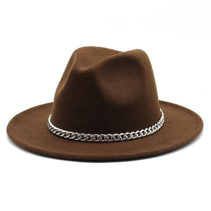 Big Size 59-61CM Fedoras Hats for Women Winter Fashion Formal Wedding Decorate Jazz Hats Men Panama Church Hat Chapeau Femme