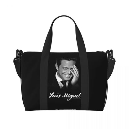 El Sol De Mexico Luis Miguel Beach Travel Bag Large Capacity Tote Bags for Gym Sport Women Shopping Duffle Shoulder Bag