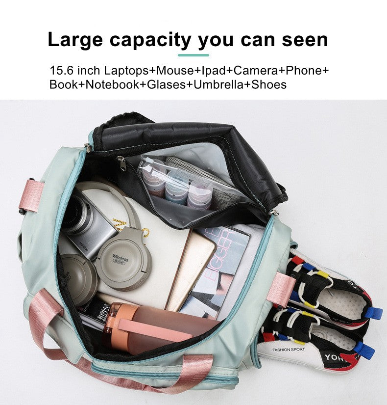 Womne's Travel Bags Handbags Gym Shoulder Bags Oxford Fitness Camping Trekking Bags Hiking Waterproof Outdoor Crossbody Bag