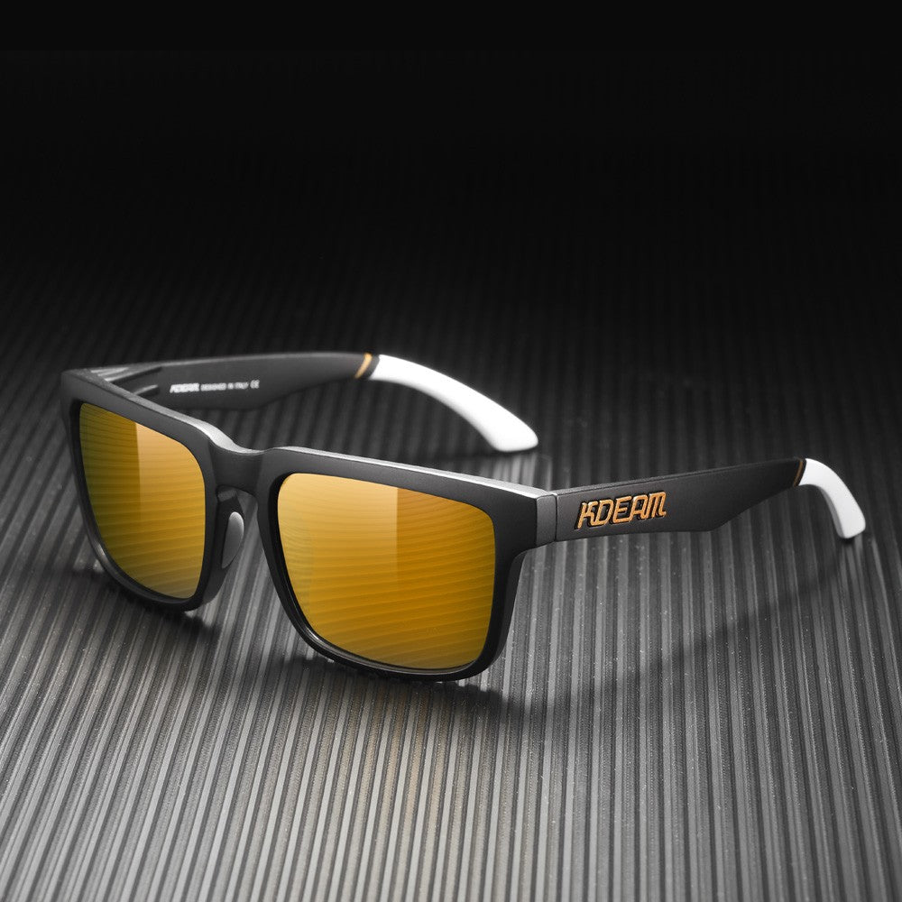 KDEAM PLUS Size Fishing Sunglasses Men 64mm Width Larger Size Polarized Sunglasses For Driving Night Vision Goggles
