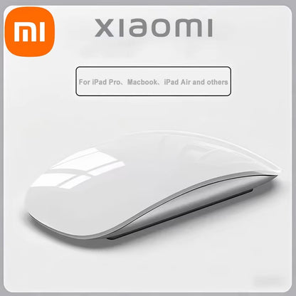 Mouse de Computador Sem Fio Bluetooth Xiaomi Magic Recarregável Touch Fino Ergonômico Modo Duplo Silencioso para PC Apple Macbook Air