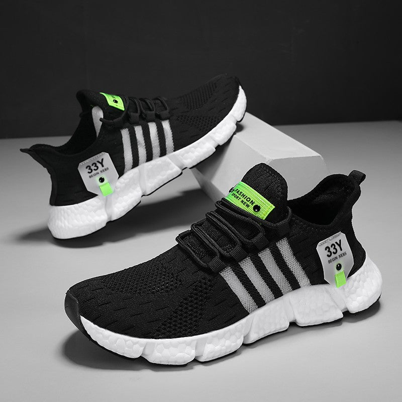 Sapatos Masculinos de Malha Respirável Modernos Leves para Caminhada Tamanhos Grandes Tênis Masculino de Tênis Tênis de Corrida ao Ar Livre Fitness 2024