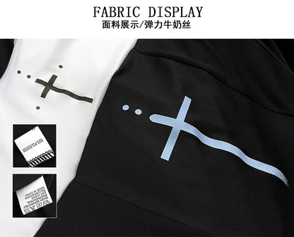 Sexy Nun Cosplay Costume Gothic Black Split Long Dress with Head Veil Halloween Carnival Party Fancy Dress for Women Nun