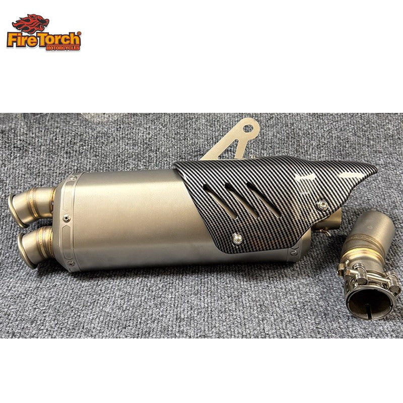 For CFMOTO 450MT 450 MT IBEX450 IBEX 450 2024 - 2027 Motorcycle Exhaust Escape Moto System Mid Link Pipe With Muffler DB Killer