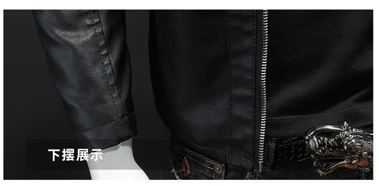 Men White Locomotive Leather Jackets Moto Biker Pu Leather Coats High Quality Male Spring Autumn Slim Leather Jackets Size 5XL