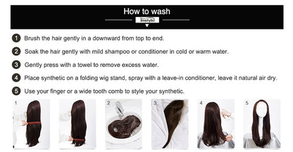 Imstyle Black Lace Wig Long Synthetic Lace Front Wig Heat Resistant Fiber Natural Wavy Lace Daily Cosplay Wigs For Women