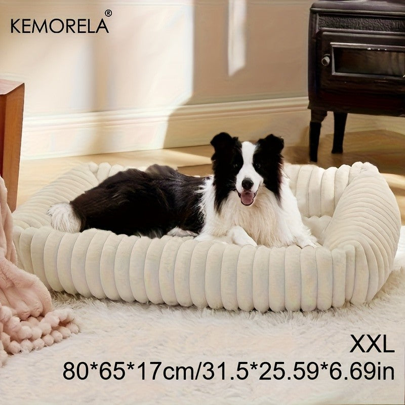 Cama Ortopédica Luxuosa para Cães - Colchão com Suporte de Alta Resiliência para Todas as Estações, Cama Macia para Animais de Estimação de Porte Médio e Grande, para Quarto
