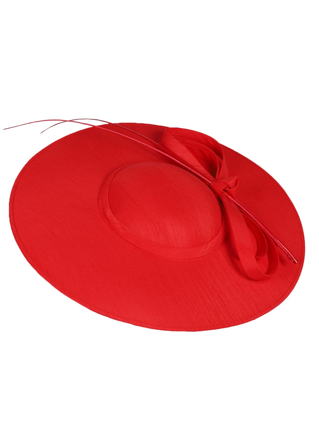 Sinamay Weddings Fascinators Hats For Women Ladies Large Big Brim Cocktail Church Tea Party Dress Fedoras Hat With Bow Feather