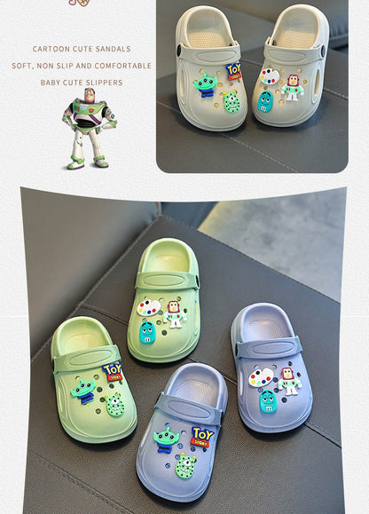 Children's Slippers New Home Girls Baby Indoor Non-slip Boys Cool Slippers Go Out Boys Hole Shoes