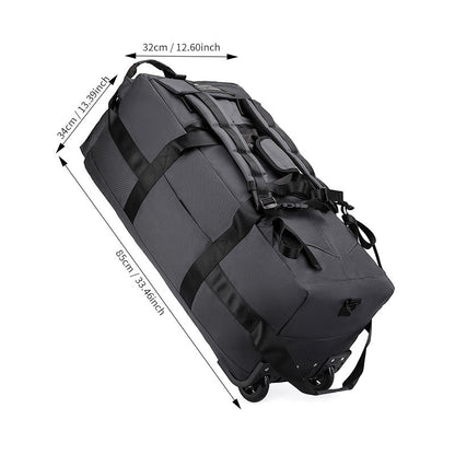 Travel Bag, Large Capacity Handbag, Portable Outdoor Carry-On Luggage, Wheeled Travel Bag, Convenient and Practical Unisex Travel Bag