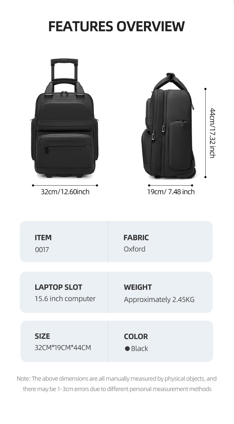 Mochilas de viagem com rodinhas para homens, mochilas executivas, mochila à prova d'água com rodinhas, bagagem de bordo, bolsas de rodinhas para embarque