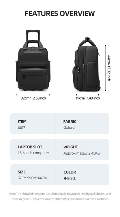 Mochilas de viagem com rodinhas para homens, mochilas executivas, mochila à prova d'água com rodinhas, bagagem de bordo, bolsas de rodinhas para embarque