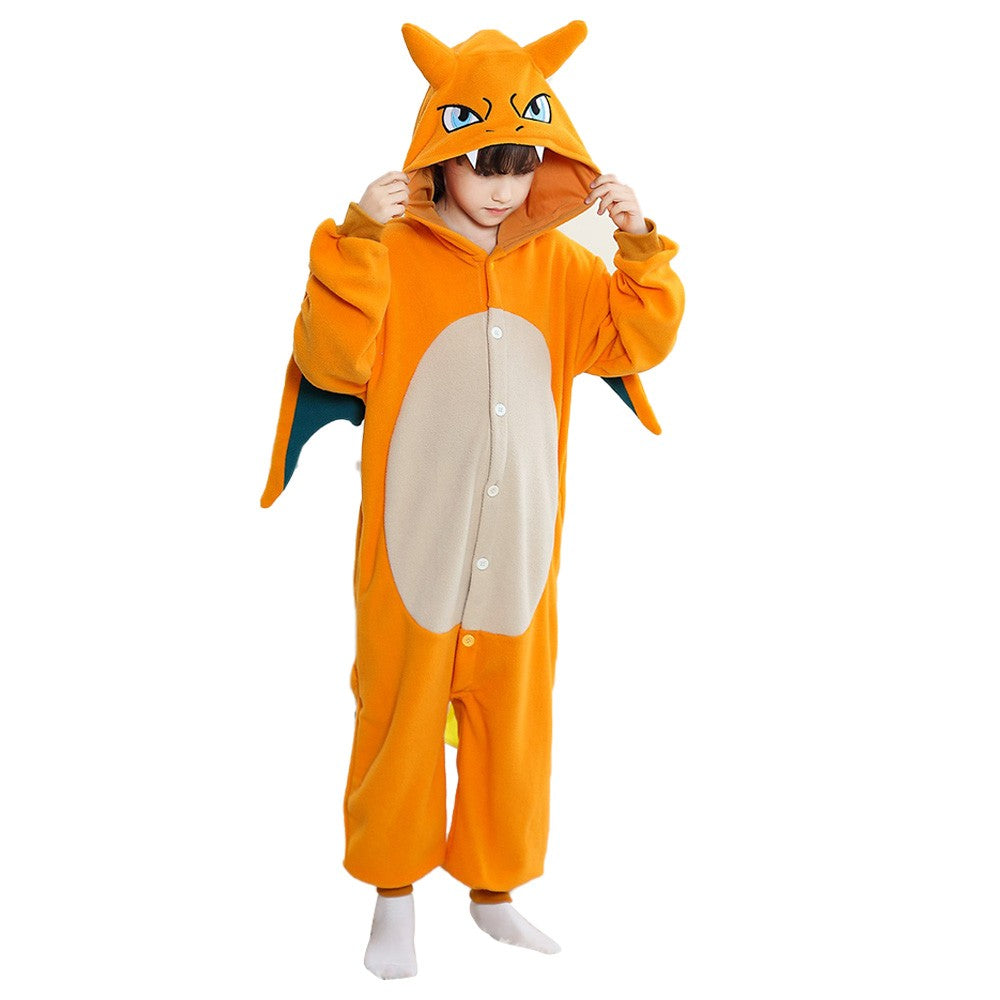 Dragon Cosplay Boys Girls Halloween Costume Anime Onesies Party Jumpsuit Festival Gift Funny Cute Clothes Button Closure
