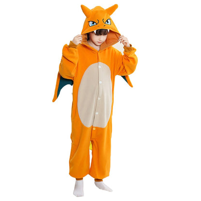 Dragon Cosplay Boys Girls Halloween Costume Anime Onesies Party Jumpsuit Festival Gift Funny Cute Clothes Button Closure
