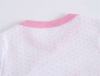 3 Pcs/lot 100% Cotton Baby Girls Clothes Set 0-12M Long Sleeve Newborn Boy Rompers Spring Autumn Carton Print Jumpsuit