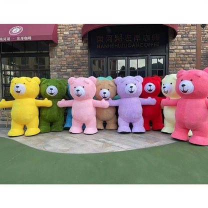 Giant Panda Inflatable Costume Street Funny Polar Bear Mascot Costume Party Role Playing Plush Inflatable Mascot Costume