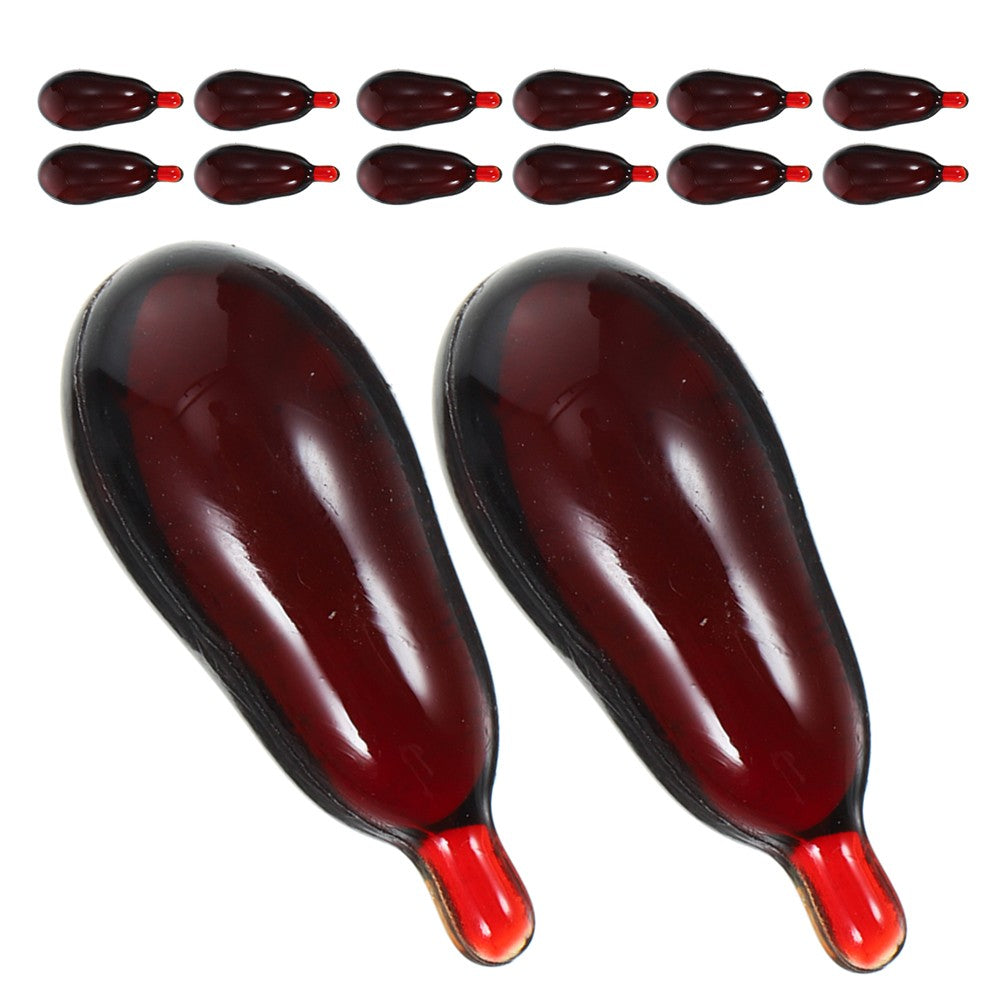20pcs Fake Blood Capsules Realistic Prank Blood Pills Makeup Props Faux Vampire Trick Supplies Pranks For Cosplay Halloween