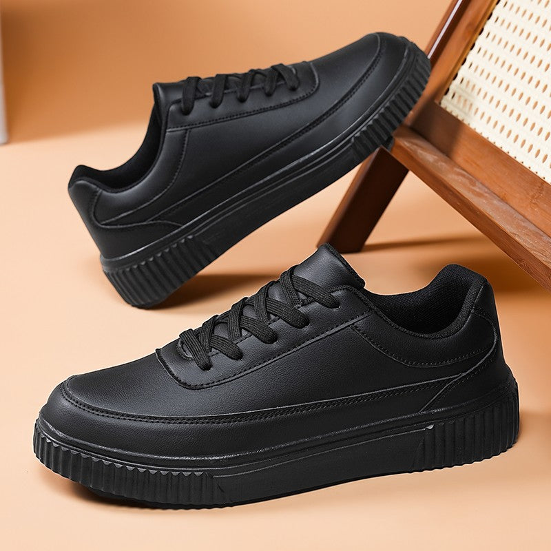 Tênis Masculino Impermeável de Prancha Leve Outono Inverno Tênis Masculino Casual com Cadarço Macio para Esportes e Caminhada