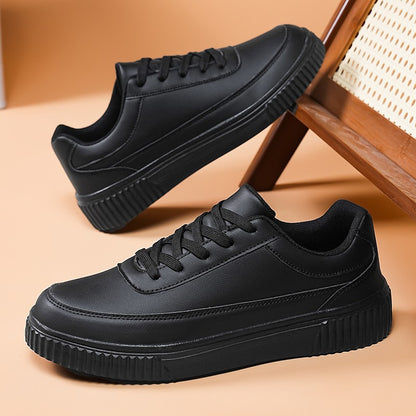 Tênis Masculino Impermeável de Prancha Leve Outono Inverno Tênis Masculino Casual com Cadarço Macio para Esportes e Caminhada