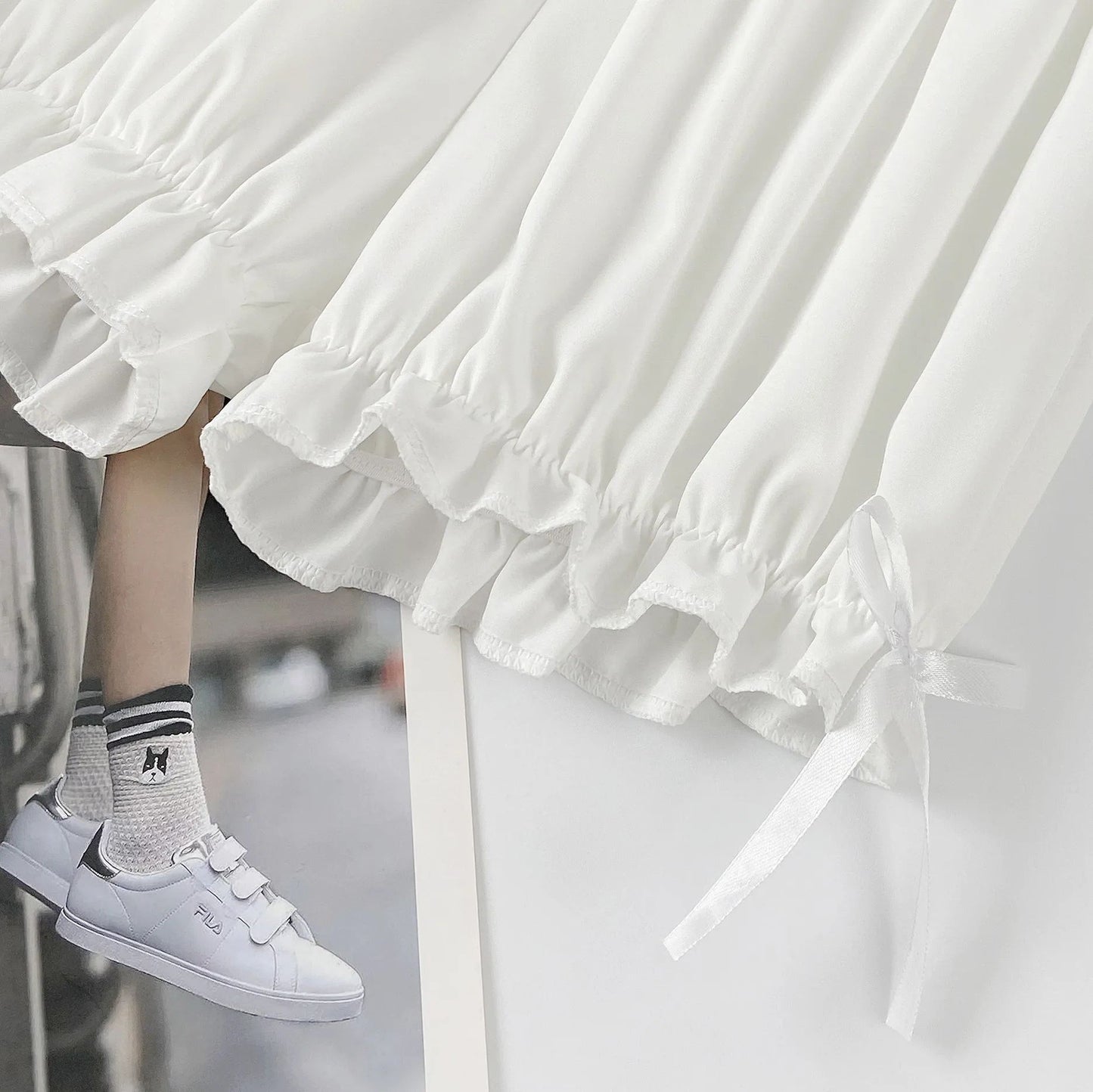 Summer Women's Shorts Bow Lace Thin Anti-exposure JK Lolita Pumpkin Leggings Outerwear Loose Bloomer Shorts Safety Pants