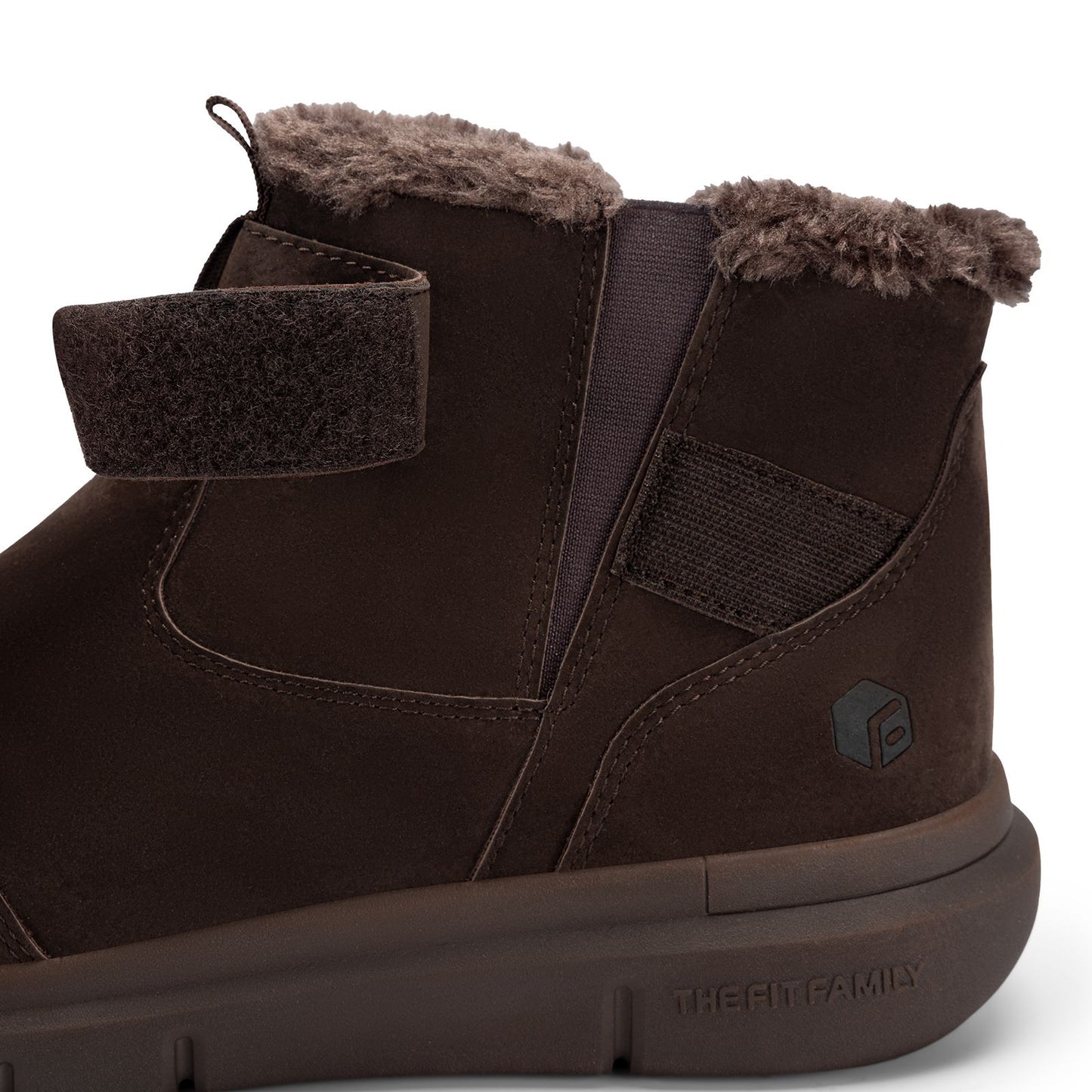 Fitville Men's Boots Winter Wide Version Outdoor Lightweight Snow Boots Men's Waterproof & Non-Slip Thick Warm Thick Fur