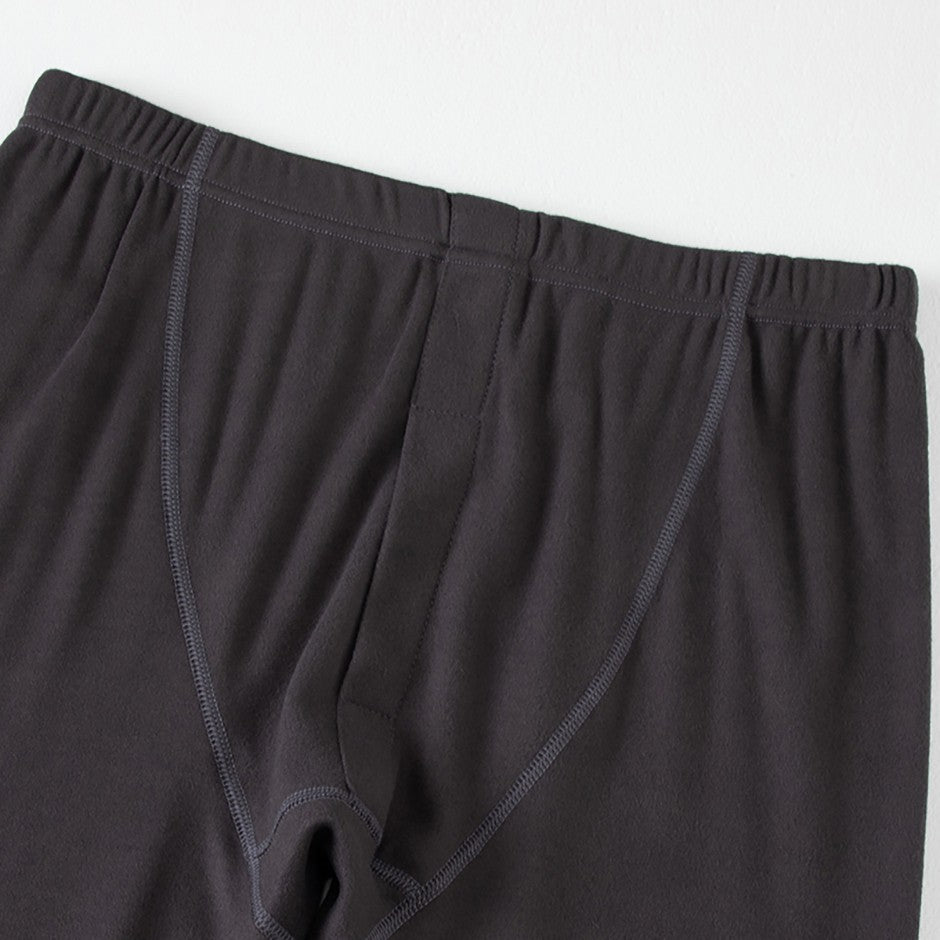 2-piece Autumn/Winter Men's Classic Fashion Basic Warm Underwear Set Loose Large Half High Collar Top T-shirt Elastic Waist Pant