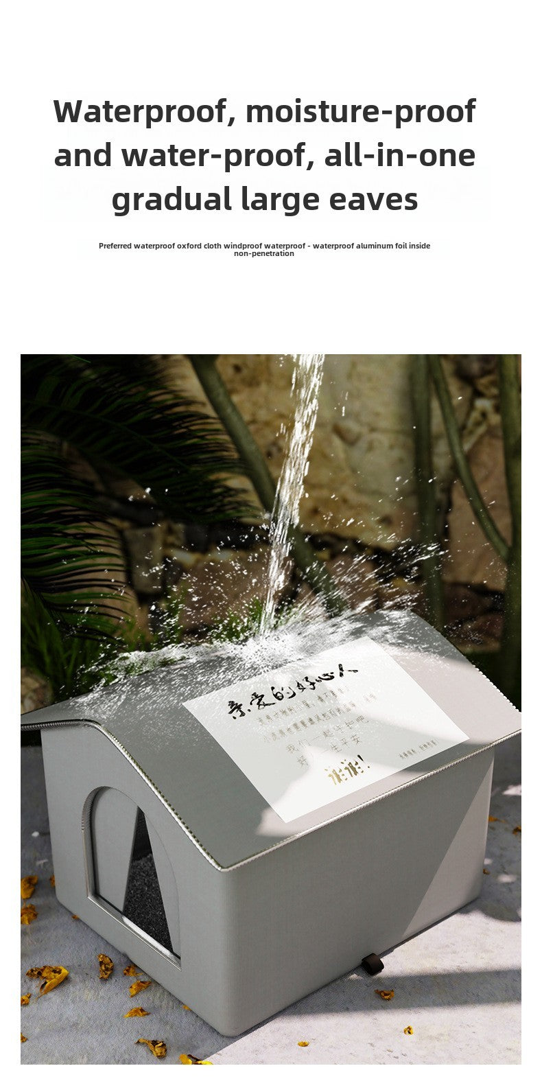 Stray Cat dog House Waterproof Outdoor Winter Warm Pet Cave Sleeping Beds Home Foldable Washable for Small Dog Puppy Supplies