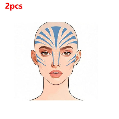 Fantasy Jake Sully Face Tattoo Sticker Cosplay Props Movie Avatar of Fire Ash Disfraz Costume Accessories for Halloween Carnival